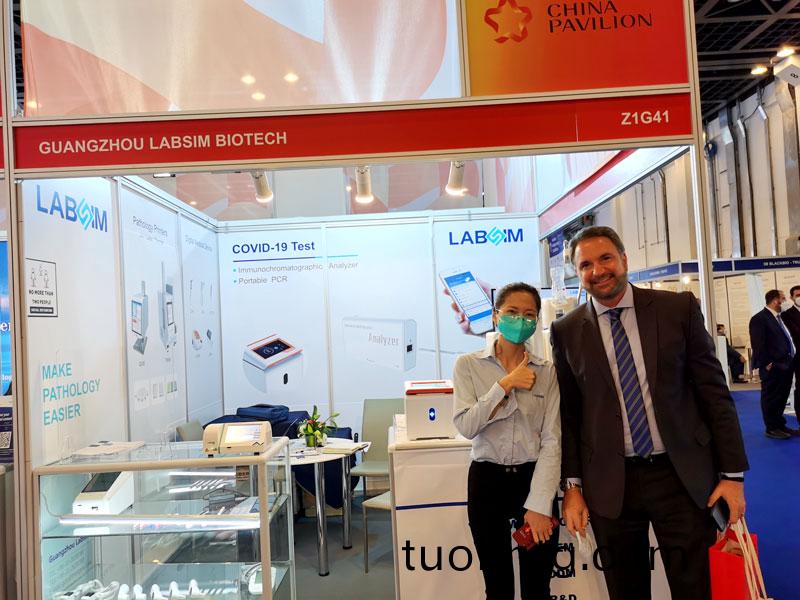 【展(zhan)會(hui)迴(hui)顧(gu)】藍勃生(sheng)物精(jing)綵(cai)亮(liang)相(xiang)2022 MEDLAB Middle East